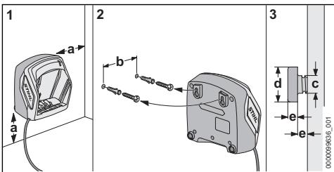 STIHL HSA60 - Fixation du chargeur au mur - 1