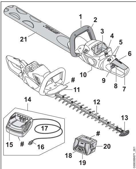 STIHL HSA60 - Heggenschaar, accu en acculader - 1