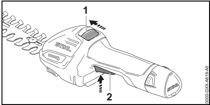 STIHL HSA26 - Mise en marche du sculpte-haies - 1