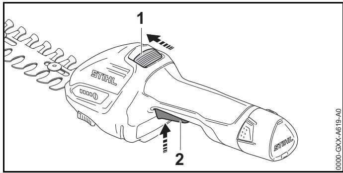 STIHL HSA26 - Inserire il tagliacespugli - 1
