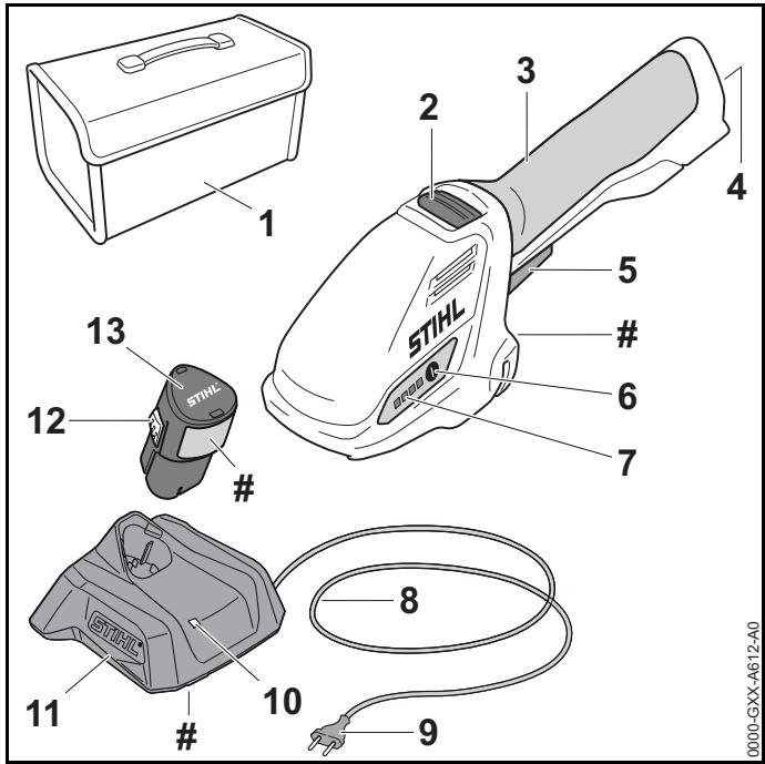 STIHL HSA26 - Shrub Shears, Battery and Charger - 1
