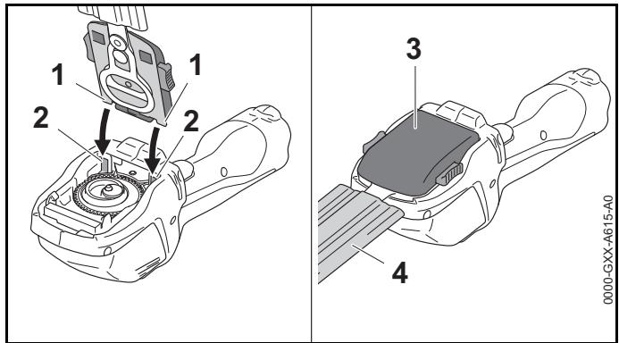 STIHL HSA26 - Montare la lama del tagliacespugli o la lama per erba - 1