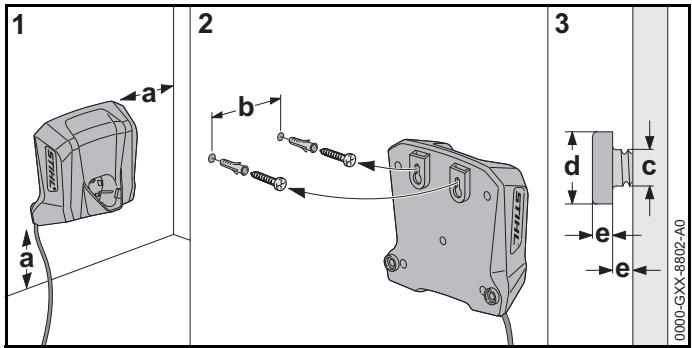 STIHL HSA26 - Fixation du chargeur au mur - 1