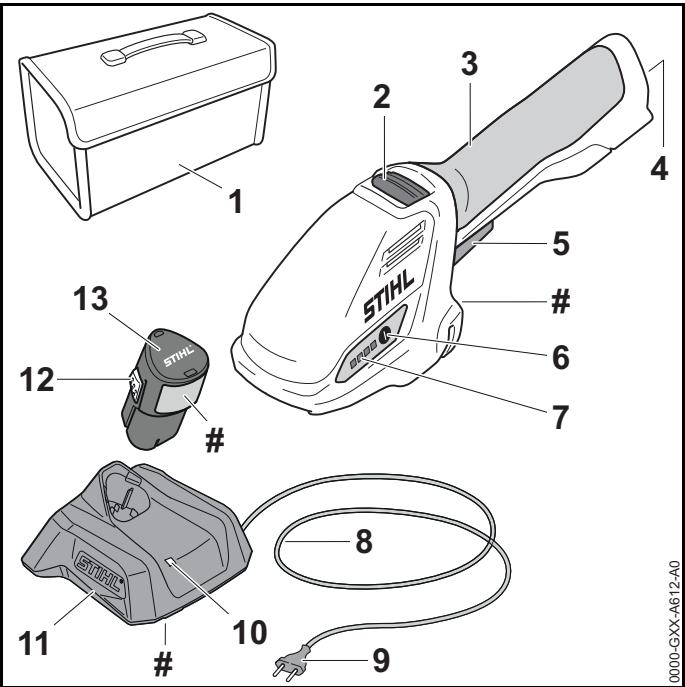 STIHL HSA26 - Struikschaar, accu en acculader - 1