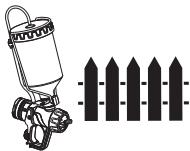 WAGNER W690 EXTRA KIT FLEXIO - Einstellung der Materialmenge (Gravity Sprühaufsatz) (Abb. 12) - 1