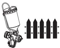 WAGNER W690 EXTRA KIT FLEXIO - Instelling van de materiaalhoeveelheid (Standard spuitopzet) (Afb. 12) - 1