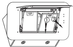 BRANDT BHV1674IB - - CHANGING AND CLEANING THE ANTI-GREASE FILTERS - 1