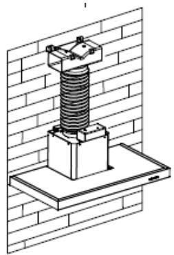 ROSIERES RDG9DCK3B - INSTALLAZIONE (DEFLETTORE ARIA PER T-SHAPE, VETRO CURVO, MODELLI IN VETRO PIATTO): - 4