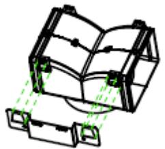 ROSIERES RDG9DCK3B - INSTALLATION DEF DEFLECTEUR D'AIR POUR LES MODELES PYRAMID ET SLANT): - 1