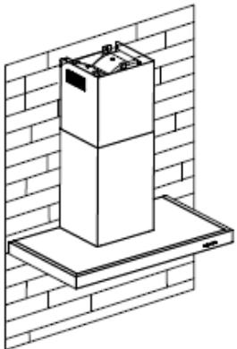 ROSIERES RDG9DCK3B - INSTALLATION (DéFLECTEUR D'AIR POUR T-SHAPE, VERRE INCURVÉ, MODELES EN VERRE PLAT): - 6
