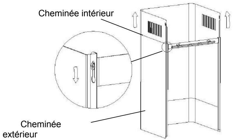 ROSIERES RDG6DCK3B - Soulever la hotte et fixer la sur la fixation murale - 4