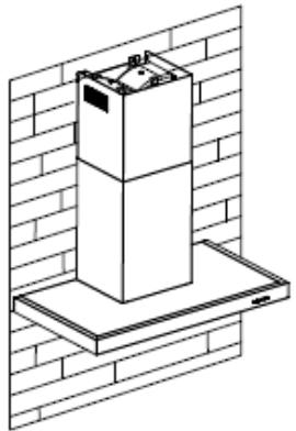 ROSIERES RDG6DCK3B - INSTALLATION (DéFLECTEUR D'AIR POUR T-SHAPE, VERRE INCURVÉ, MODELES EN VERRE PLAT): - 6