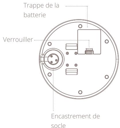 DUUX WHISPER FLEX DXCF12 - Installer le socle + le bloc-piles - 1