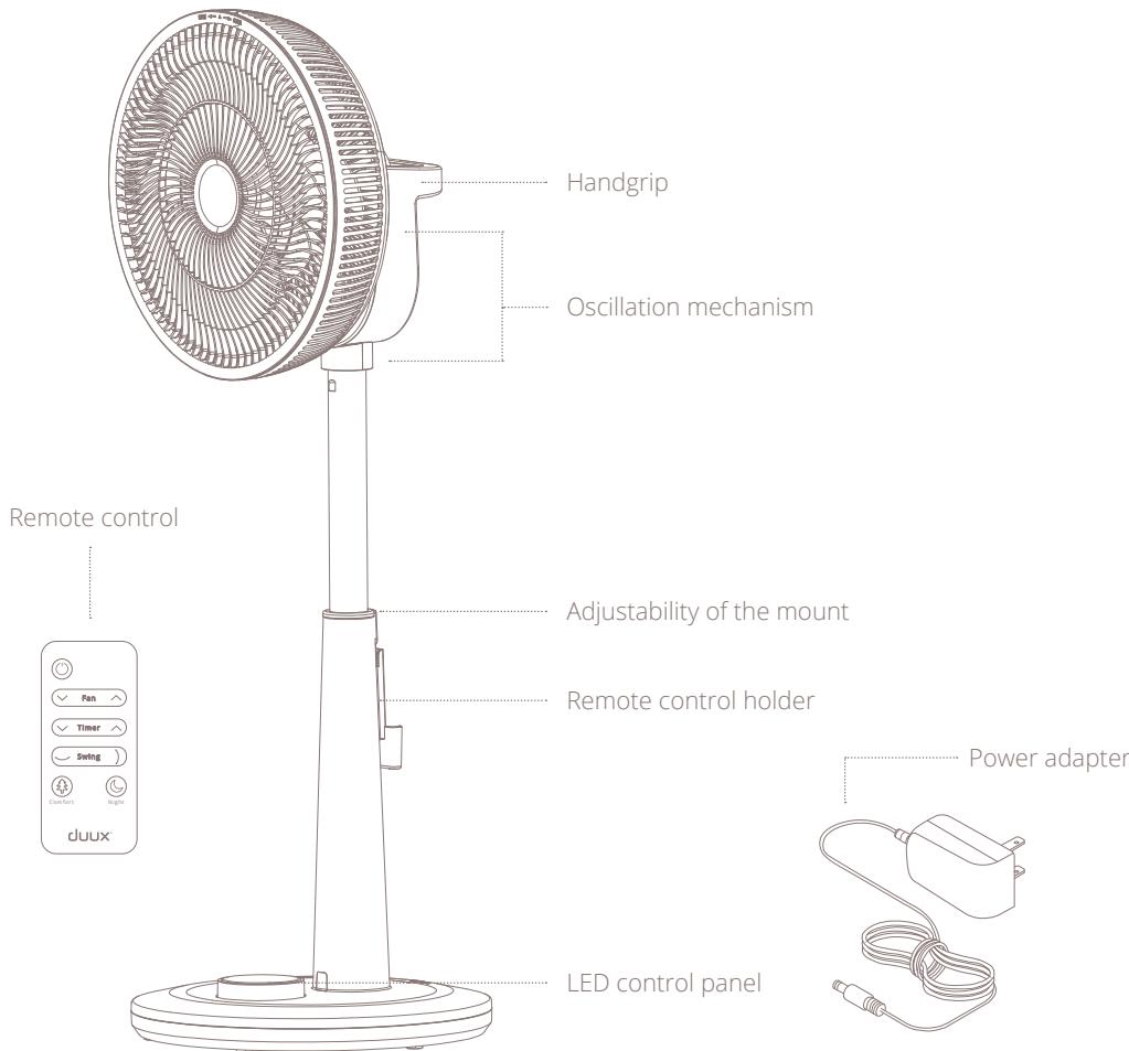 DUUX WHISPER DXCF03 - Product overview - 1