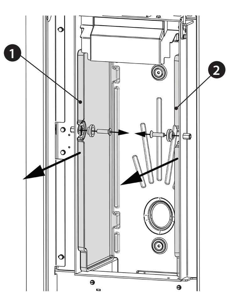 EXTRAFLAME KATIA 9 - KATIA 11 - ÉCHANGEUR THERMIQUE ET COMPARTIMENT D'INSPECTION - 1