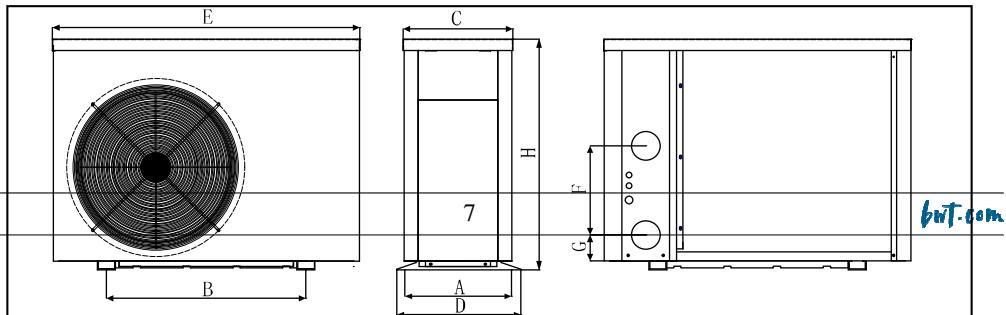 BWT INVERTER 62 - Dimensions - 1