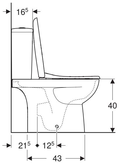 GEBERIT SYMBIOSE RIMFREE - Schémas techniques - 2