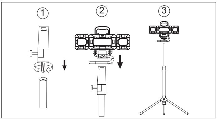 ARLUX 30 W - Trépied télescopique | TRIPOD - 2