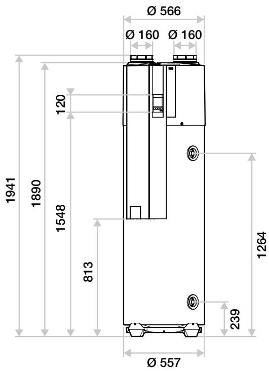 ALDES T.Flow Hygro + T.Flow Nano - Encombrement - 1