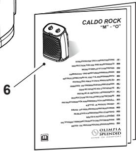OLIMPIA SPLENDID CALDO ROCK - - BESCHREIBUNG DES GERÄTS UND BEDIENUNG - 3