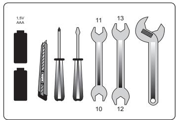 ASTRELL Terminal satellite Numérique 013144 - B - Éléments et outils nécessaires : - 1