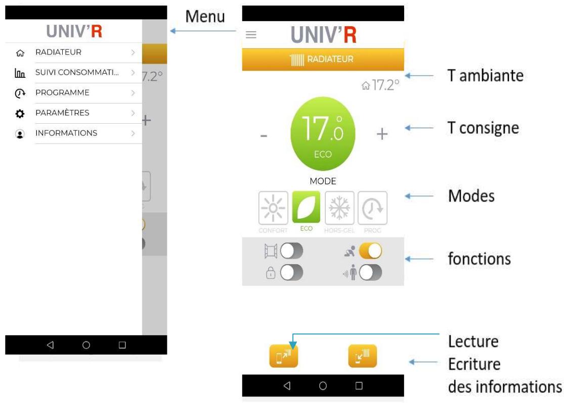 UNIVR VOLUPTA - ERD511 - Principe d'utilisation de l'application UNIV'R TOUCH - 14