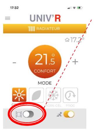 UNIVR VOLUPTA - ERD511 - Réglages du radiateur - 1
