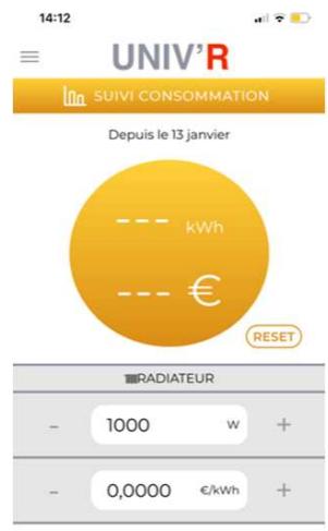 UNIVR VOLUPTA - ERD511 - Calibrage de la température du radiateur - 1