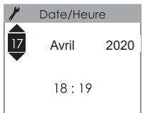 SAUTER HEKLA - - Réglez le jour, le mois, l'année, l'hour et les minutes - 1
