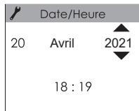 SAUTER HEKLA - - Réglez le jour, le mois, l'année, l'hour et les minutes - 9