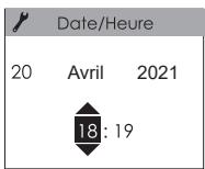 SAUTER HEKLA - - Réglez le jour, le mois, l'année, l'hour et les minutes - 11