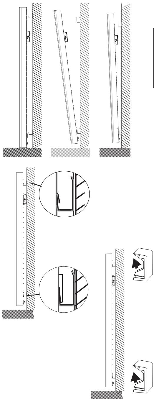 SAUTER HEKLA - FIXER ET VERROUILLER L'APPAREIL SUR LES SUPPORTS MURAUX MODELEVERTICAL - 1