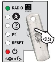 SOMFY SLIDYMOOVE 600 XXL - Telecommande 3 touches - 6