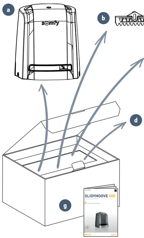 SOMFY SLIDYMOOVE 600 XXL - Contenu du pack - 1