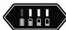 GLORIA FINECUT - Performance de la batterie (les LED vertes) : - 3