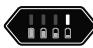 GLORIA FINECUT - Performance de la batterie (les LED vertes) : - 1