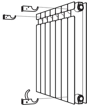 DELTACALOR TELICA WIFI PLUS - FIXATIONS DES CONSOLES MURALES - 4