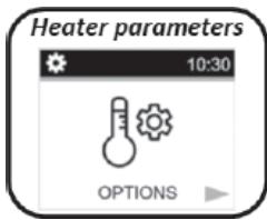 DELTACALOR TELICA WIFI PLUS - Options et paramètres du radiateur - 1