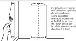 SAUTER ASAMA CONNECTE - Pour une installation simplifiée, utilisez le gabarit de pose fourni dans l'emballage et suivez les instructions. - 2