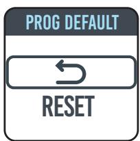 EQUATION LUZ H - RETOUR A LA PROGRAMMATION PAR DEFAULT - 3