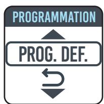 EQUATION LUZ B - RETOUR A la programmation par default - 1