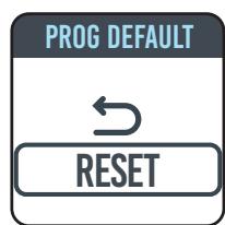 EQUATION LUZ B - RETOUR A la programmation par default - 5