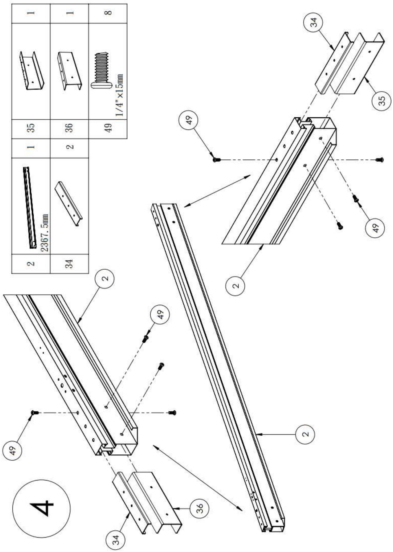 HABRITA PER 2430 BI - Listedespièces - 7