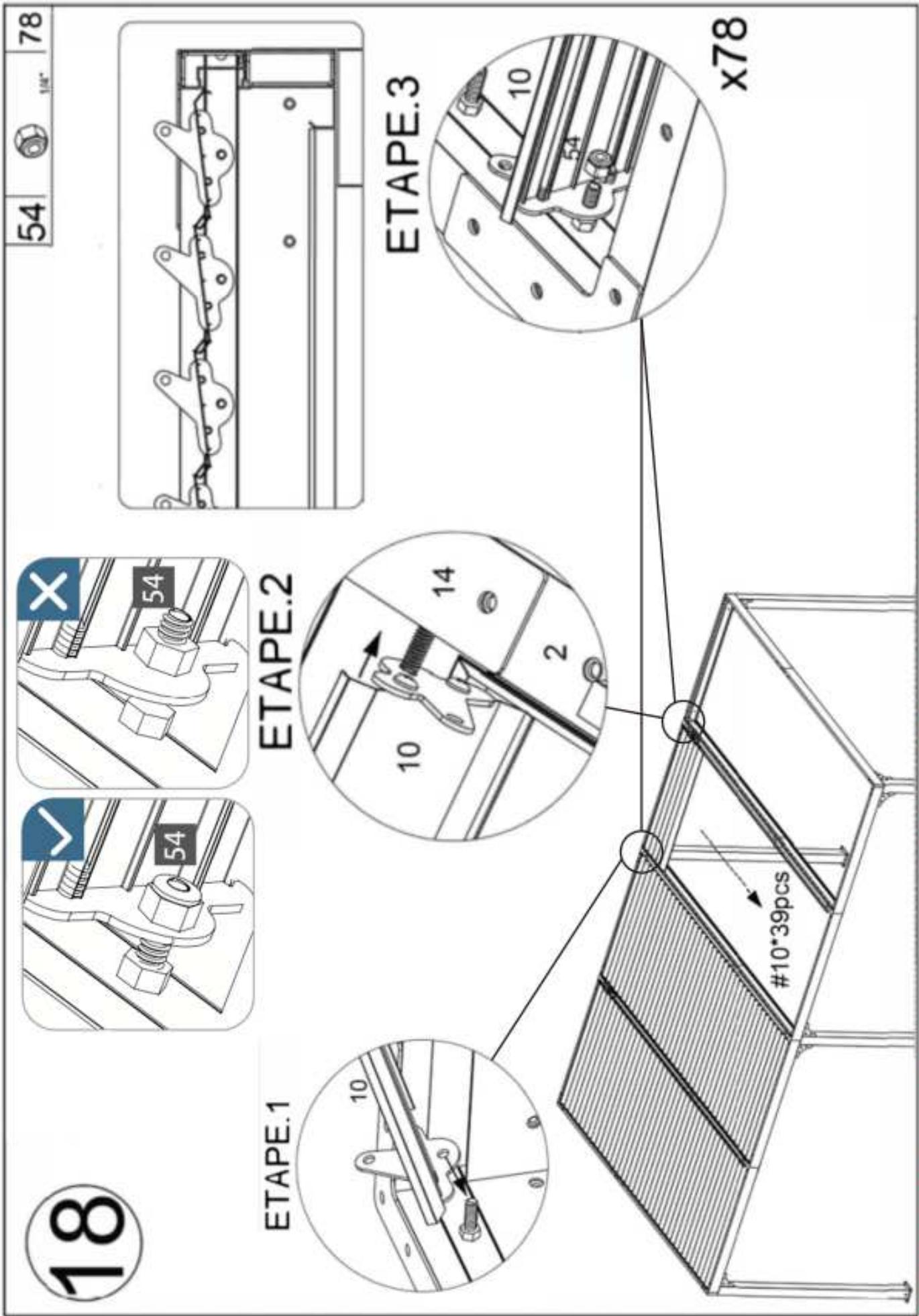 HABRITA PER 3660 BI - Emplacement des pieces dans les cartons - 38