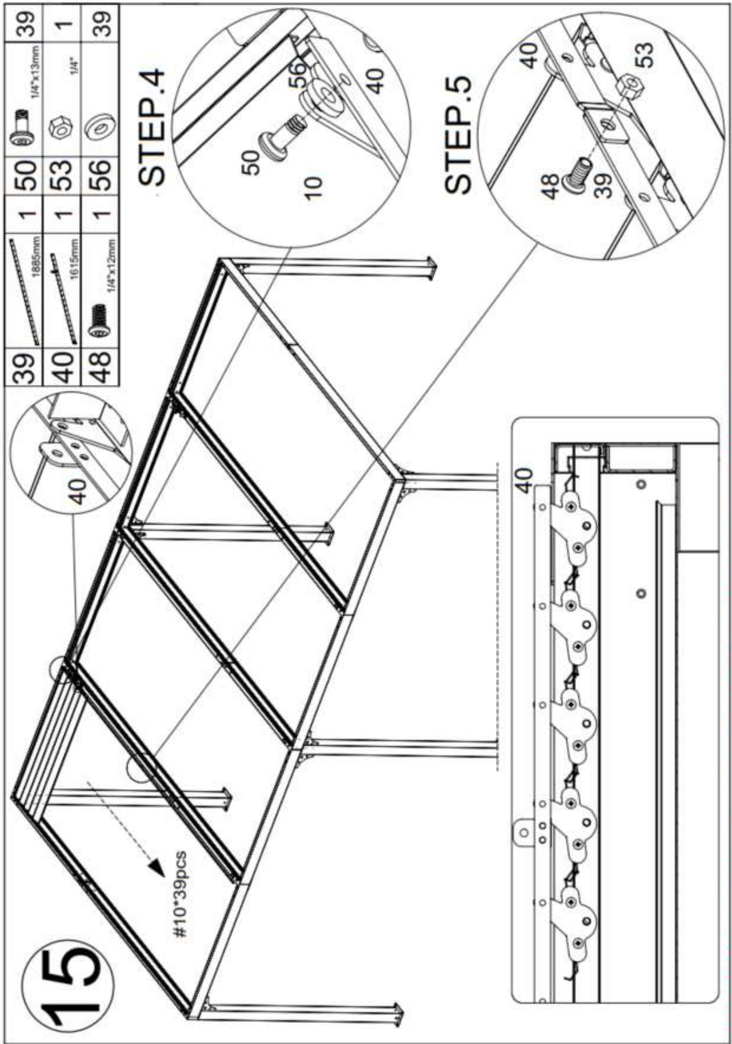 HABRITA PER 3660 BI - Emplacement des pieces dans les cartons - 27