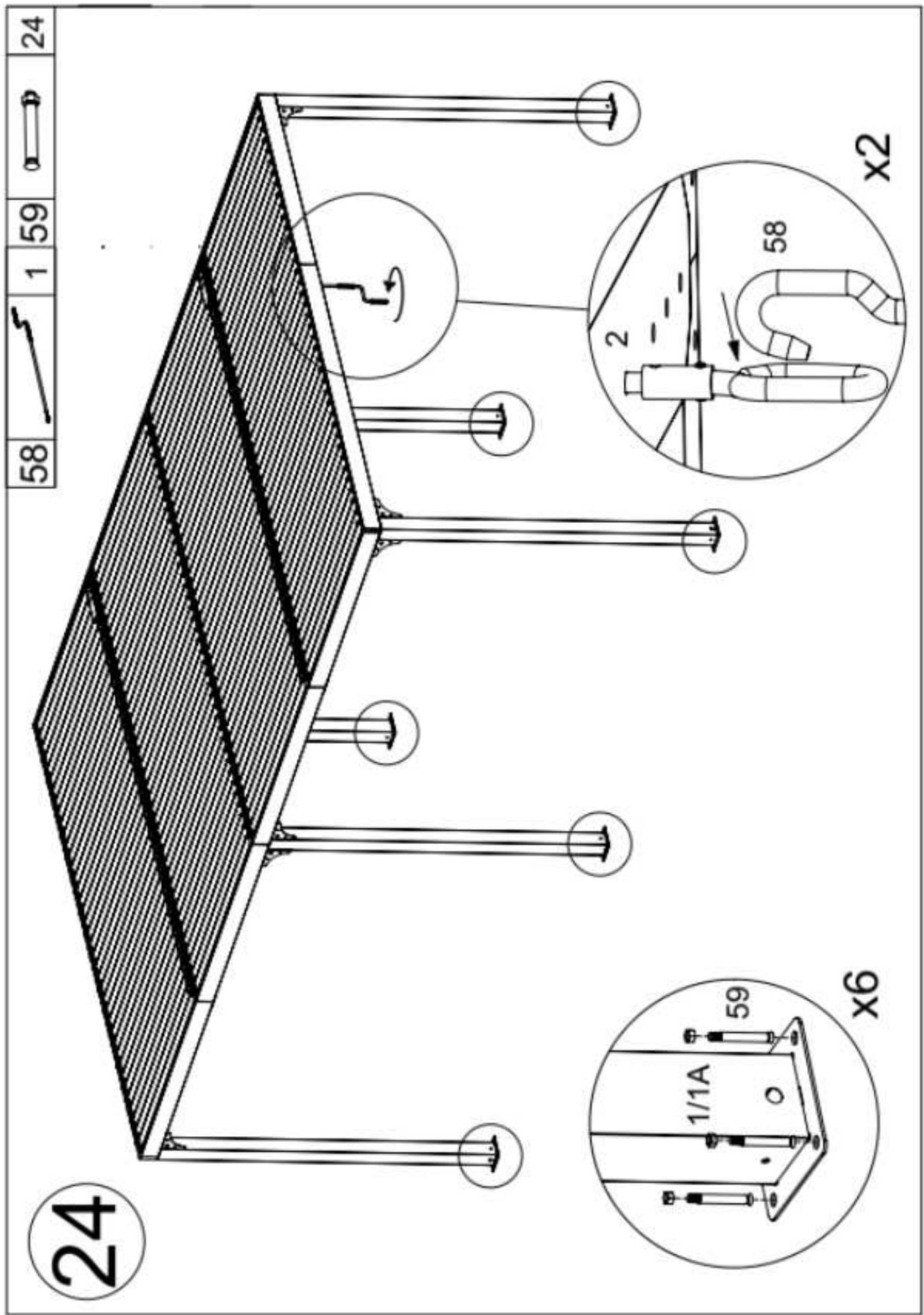HABRITA PER 3660 BI - Emplacement des pieces dans les cartons - 54