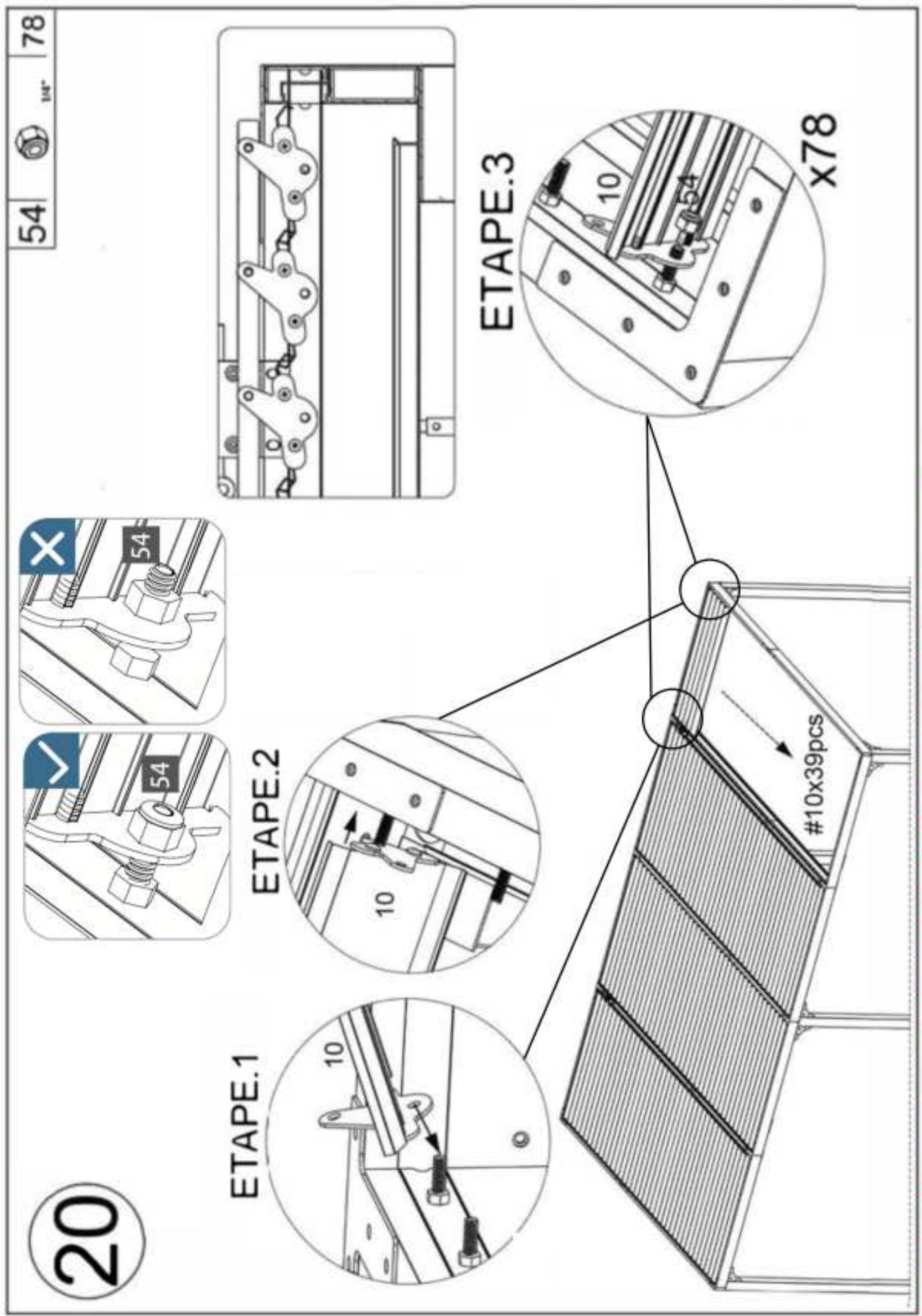 HABRITA PER 3660 BI - Emplacement des pieces dans les cartons - 43