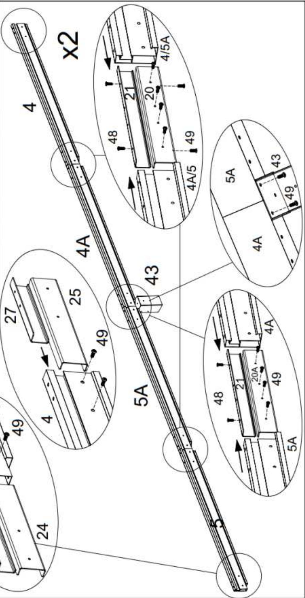 HABRITA PER 3660 BI - Emplacement des pieces dans les cartons - 13