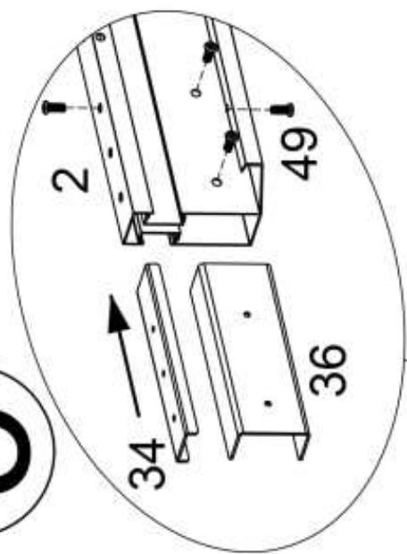 HABRITA PER 3660 BI - Emplacement des pieces dans les cartons - 15