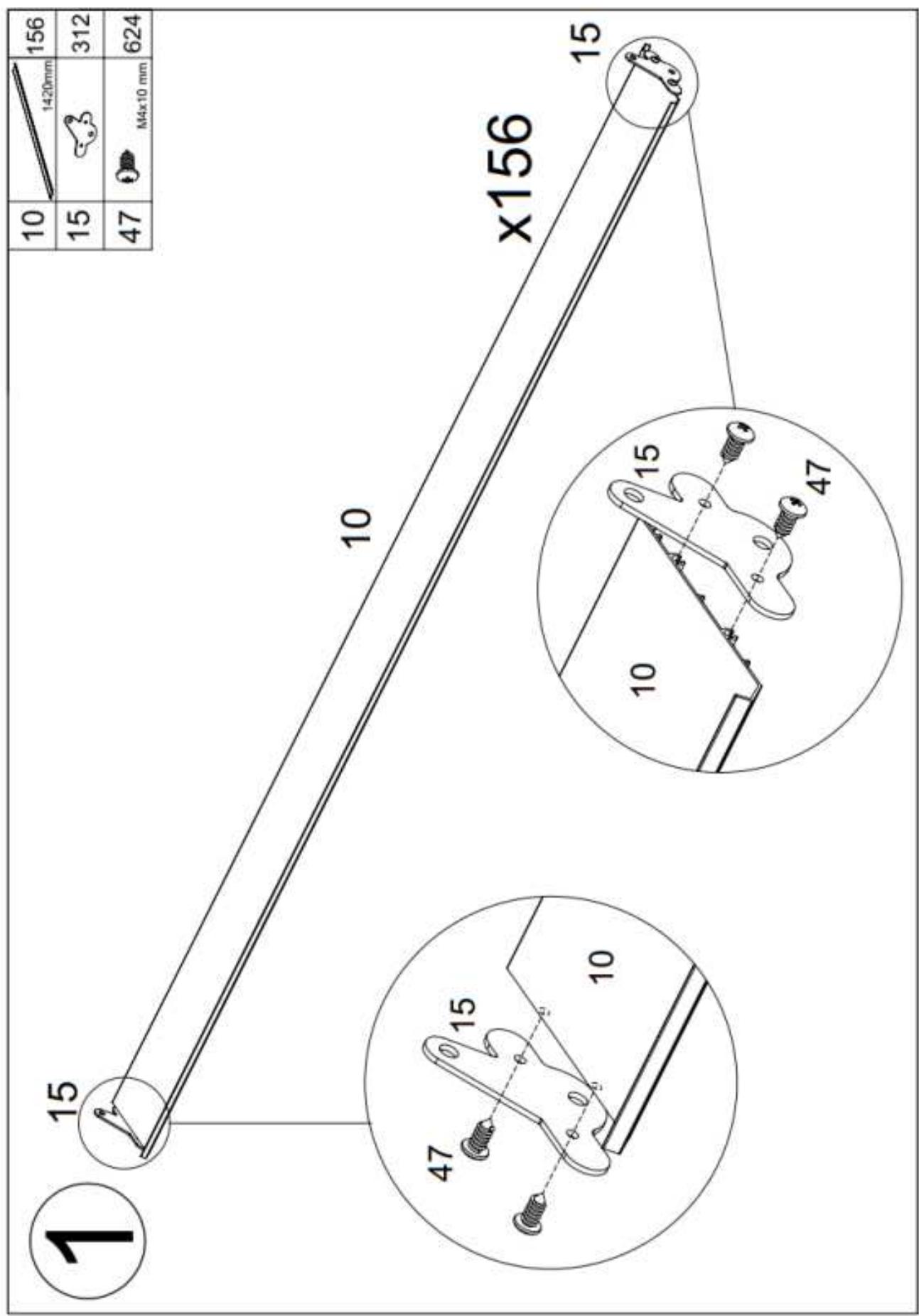 HABRITA PER 3660 BI - Emplacement des pieces dans les cartons - 4